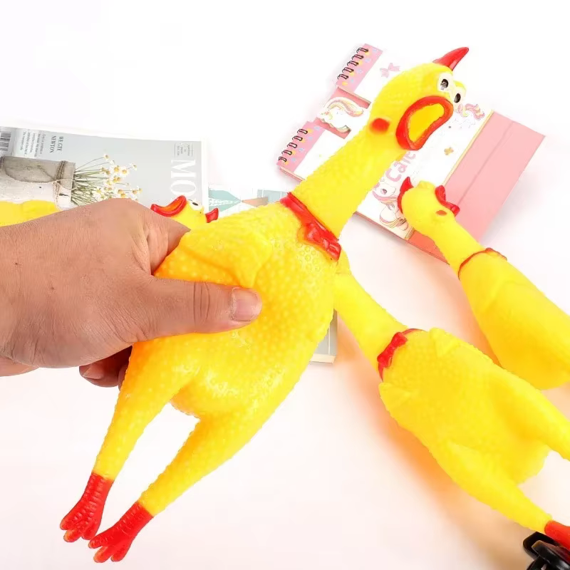 Hilarious Squeaky Chicken Toy